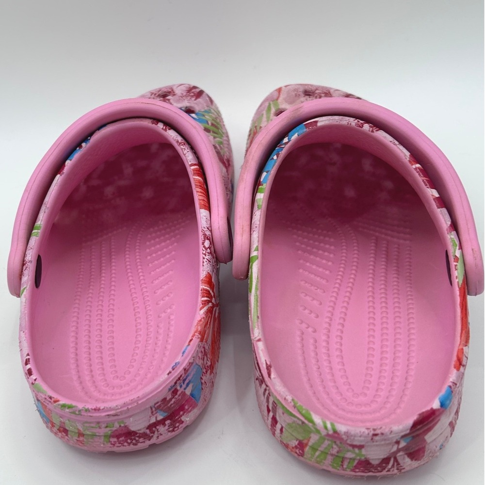 Crocs Classic Graphic Print Tropical Womens 7 Mens 5 Y2K Garden Girl Beachcore - Picture 7 of 11